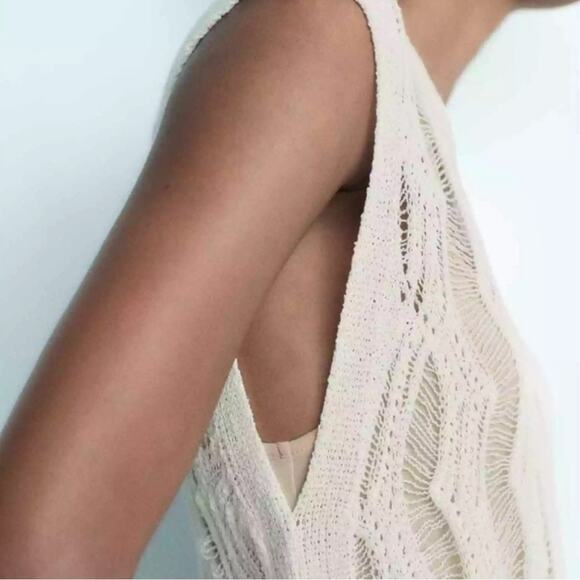 ZARA BLOGGER FAVORITE LONG KNIT TUNIC DRESS - Picture 6 of 14